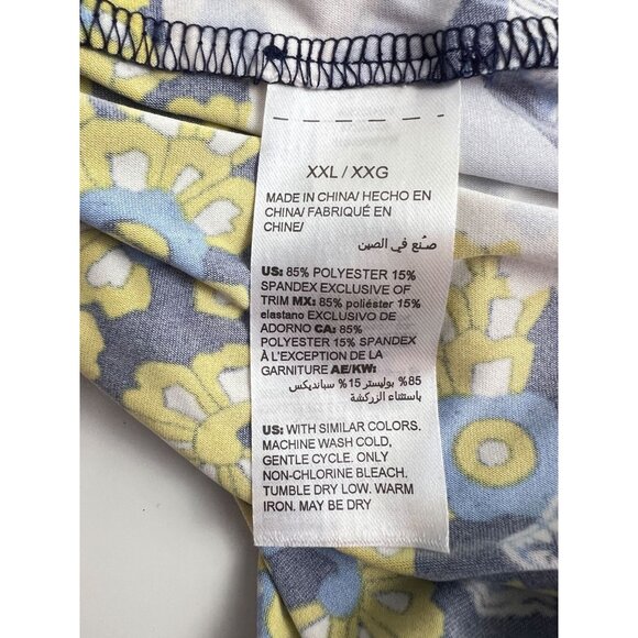 Soma Scarf Hem Chemise Blue Paisley Nightgown Enbliss Size XXL NWT - Picture 12 of 12